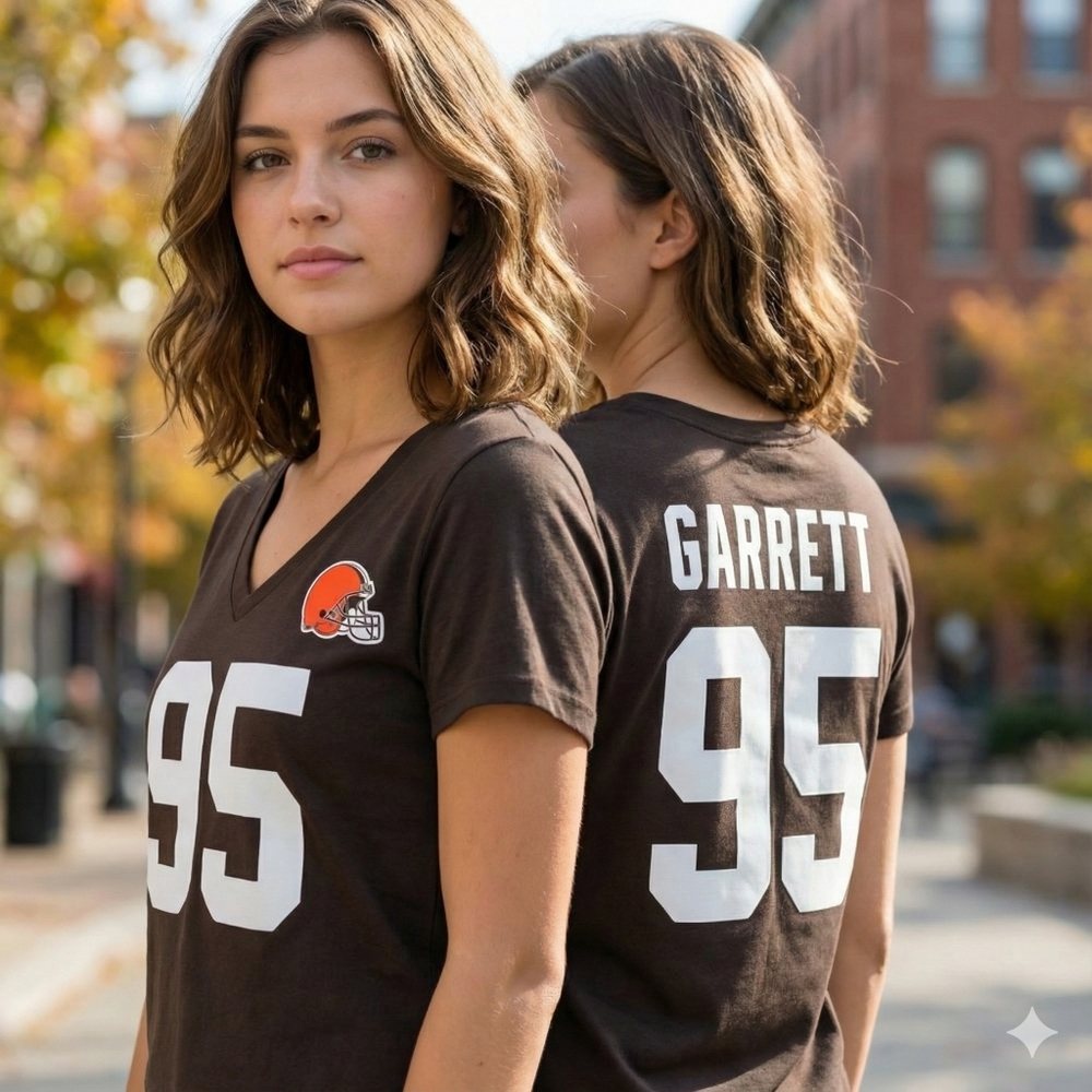 Myles Garrett Cleveland Browns NFL Women's T-Shirt Size Small